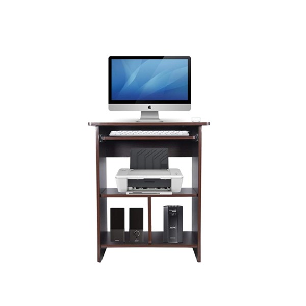 Purple Furnitureᵀᴹ Pre-Laminated Particle Board Elite Computer Table (29x24x14.5 inch, Wenge Finish, Brown, Small, DO-IT-Yourself)