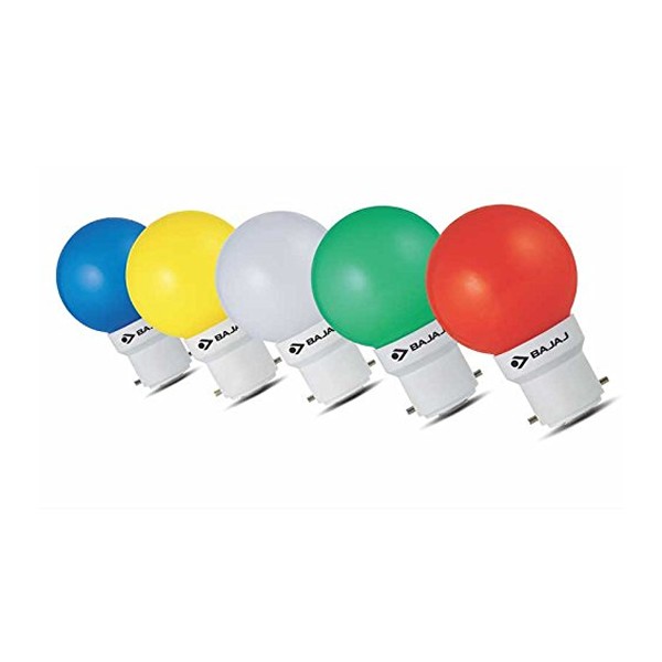 Bajaj Assorted Mix Colour 0.5 Watt LED Bulb 6Pc (Multicolours)