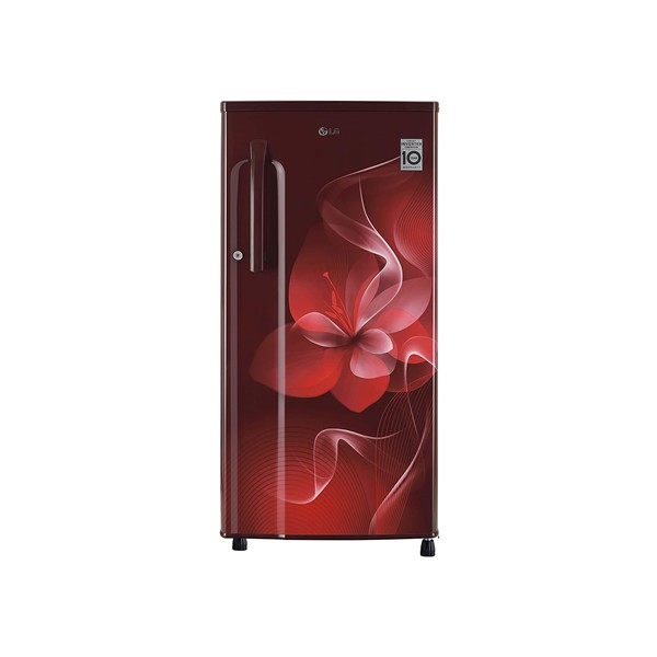 LG 188 L 3 Star Inverter Direct-Cool Single Door Refrigerator (GL-B191KSDX, Scarlet Dazzle)
