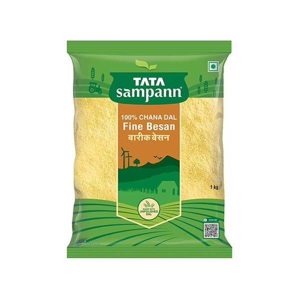 Tata Sampann 100% Chana Dal Fine Besan, 1kg