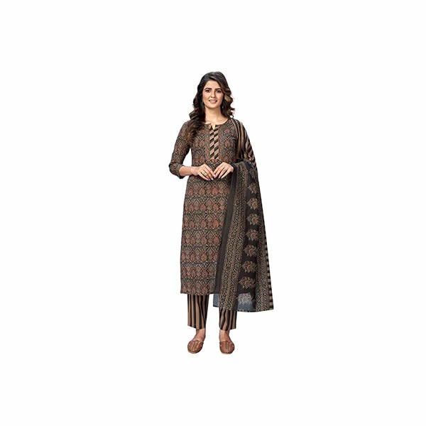 Women Cotton Kurta Pant With Dupatta