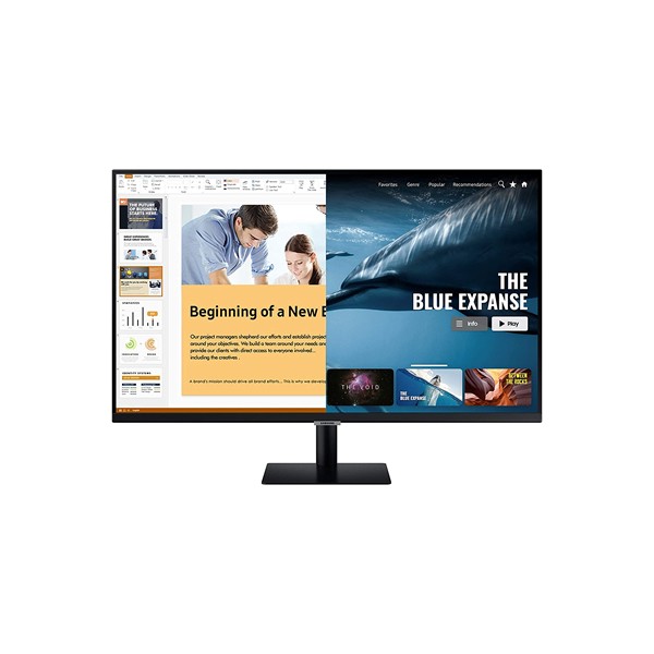 Samsung 32 inch (81.28 cm) M7 Smart Monitor with Netflix, YouTube, Prime Video and Apple TV Streaming (LS32AM700UWXXL, Black)