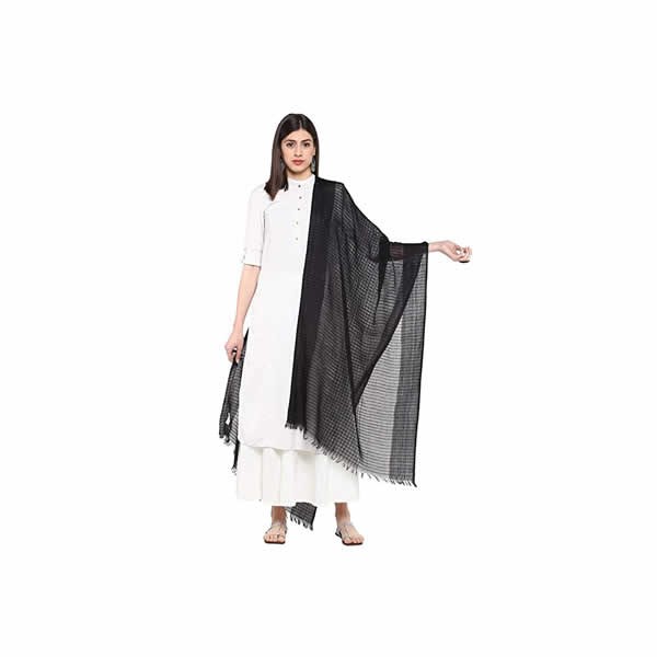 Women's Solid Cotton Dupatta