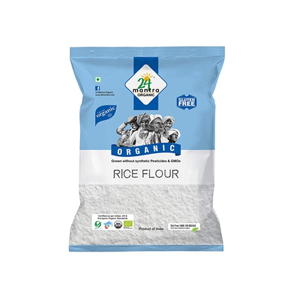 24 Mantra Organic Rice Flour, 500g
