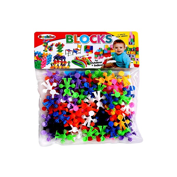 STLYZ Gymnastic Blocks/Interlocking Blocks/Play Blocks/Building Blocks/Creative Blocks and Learning Educational Toy Set for Kids of + 3 Years - in a Transparent Bag with Instructions Sheet Inside